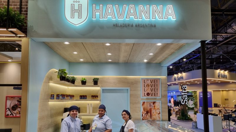 Modelo de loja da Havanna, marca estreia Heladeria na ABF Expo 2025